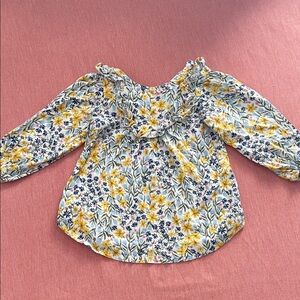 Old Navy Kids Floral Blouse with Ruffle